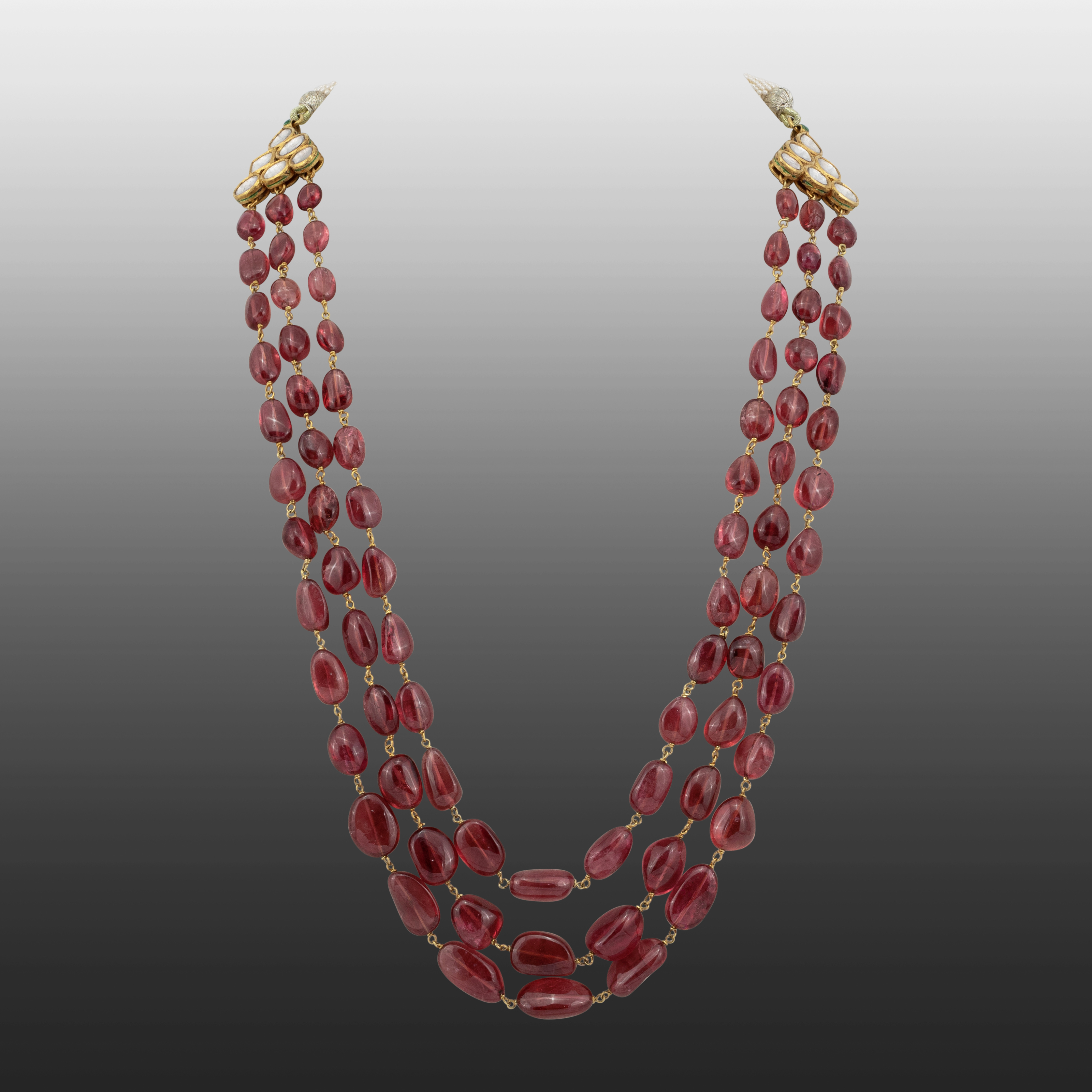Graduated Ruby Strand Necklace